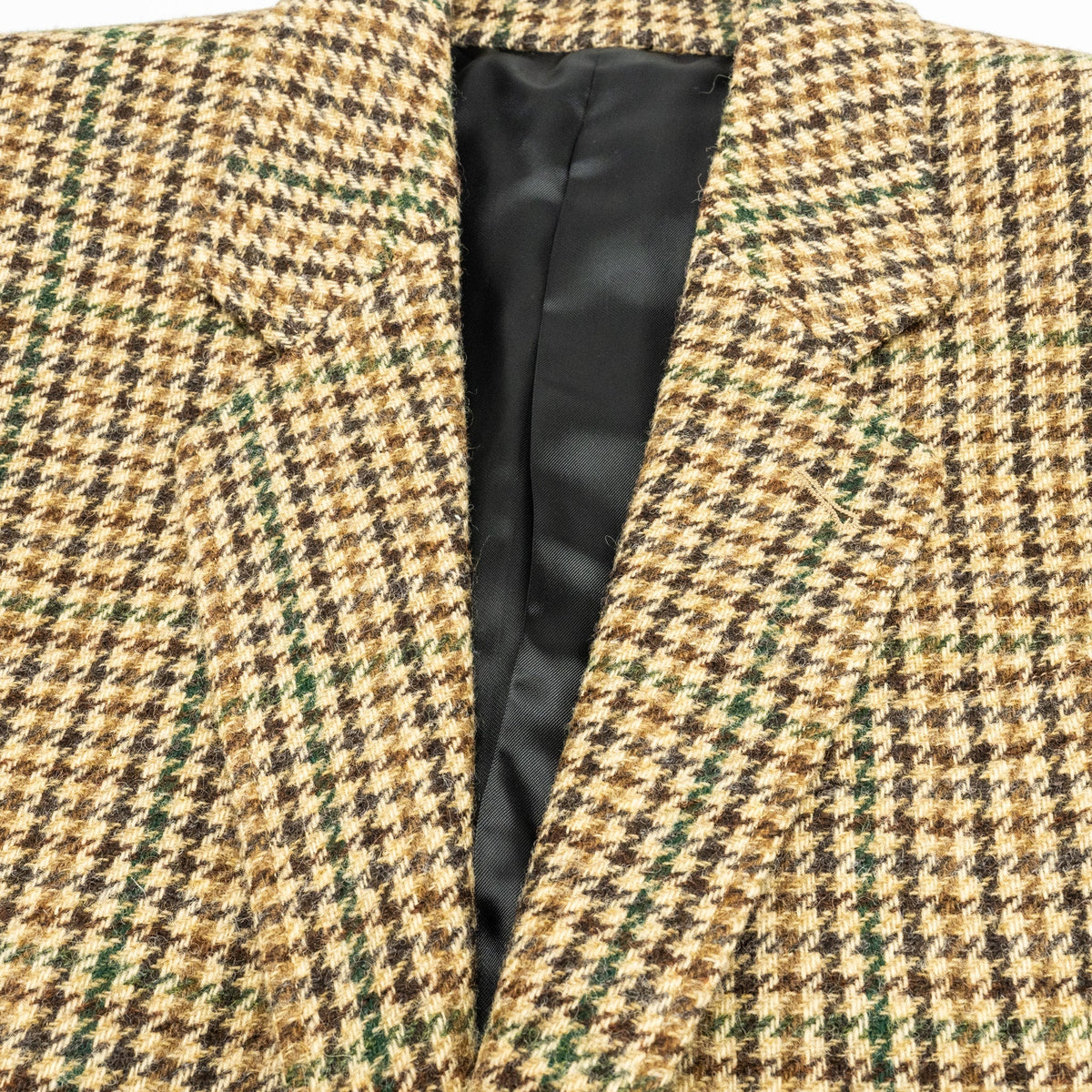 Celine Jackets? Celine Size 34 Houndstooth Blazer Wool Brown Green Premium Casual Designer Jacket