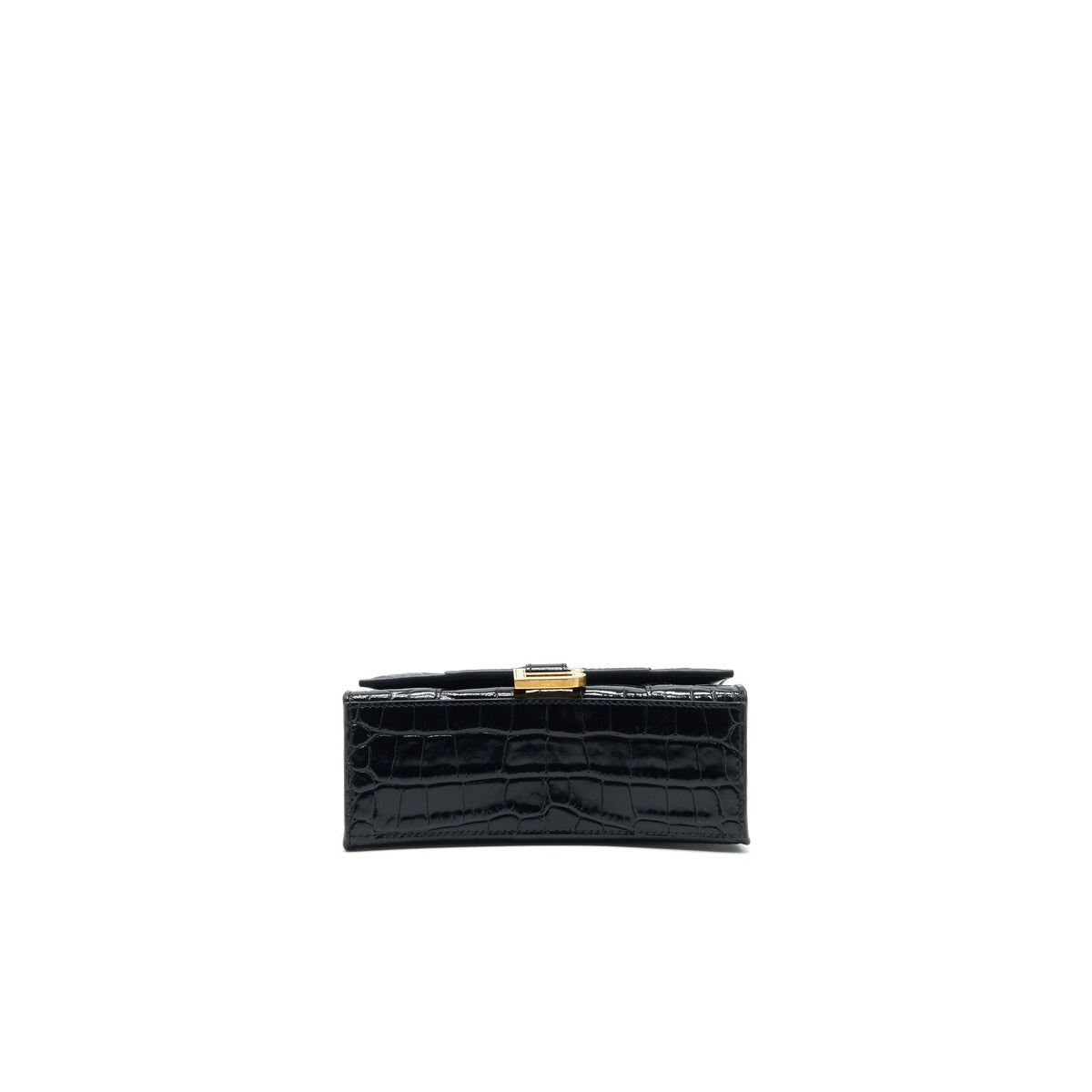 Balenciaga Hourglass XS Embossed calfksin black GHW | Designer Top Handle Bag