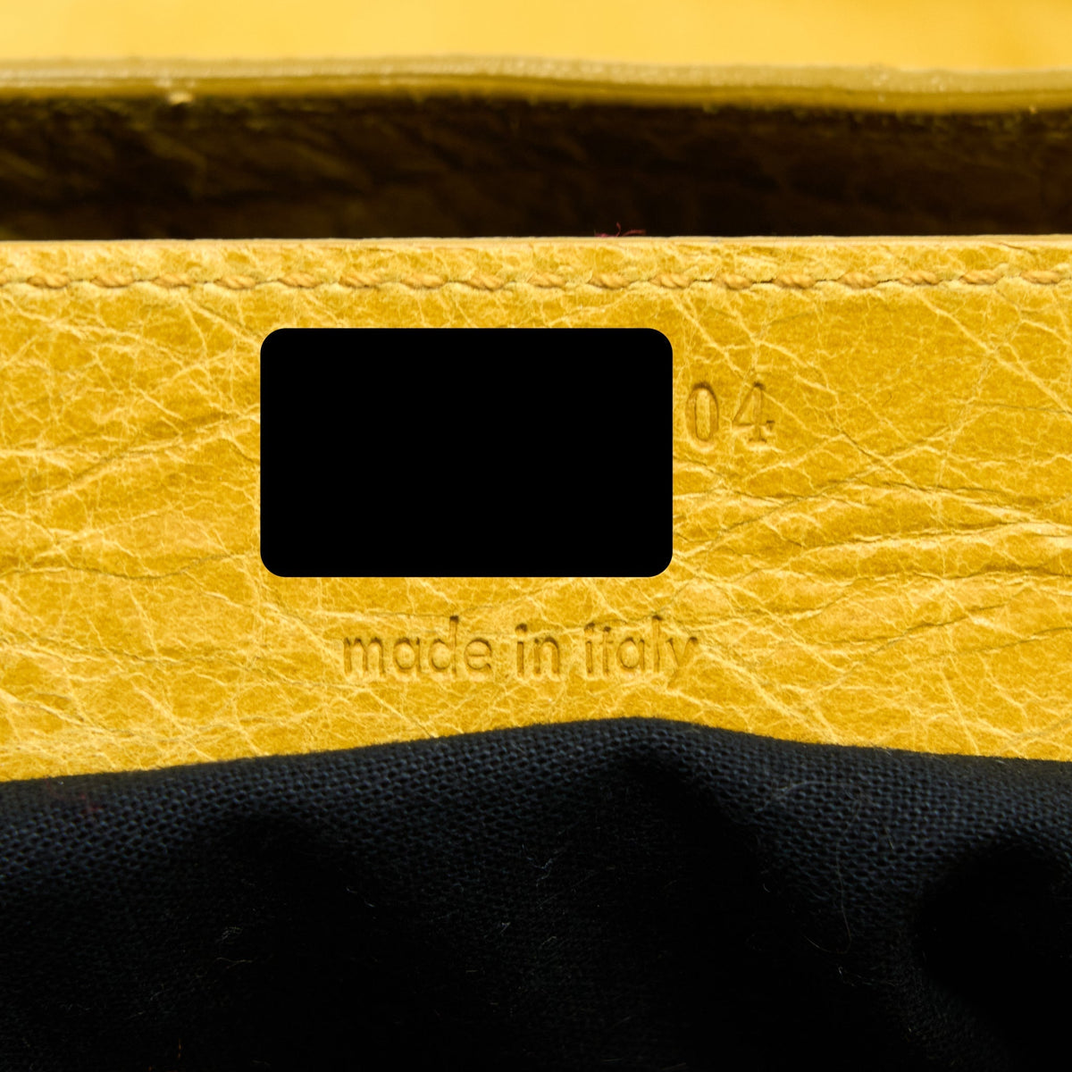 Balenciaga Classic City Bag Lambskin Yellow with Black Hardware — Designer Leather Handbag