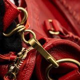 Luxar655 elegant leather Handbag back view