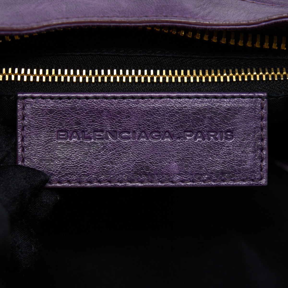 Balenciaga Giant City Bag Purple GHW — Designer Leather Handbag