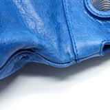 Side view of Balenciaga handbag Blue premium designer bag