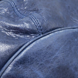 Side view of Balenciaga handbag Navy premium designer bag