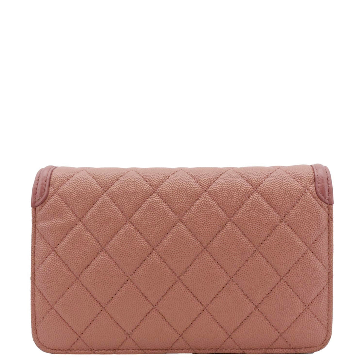 Chanel Bags Chanel Filigree Flap Small Quilted Caviar Leather Shoulder Bag Light Pink Luxury Designer Leather Handbag