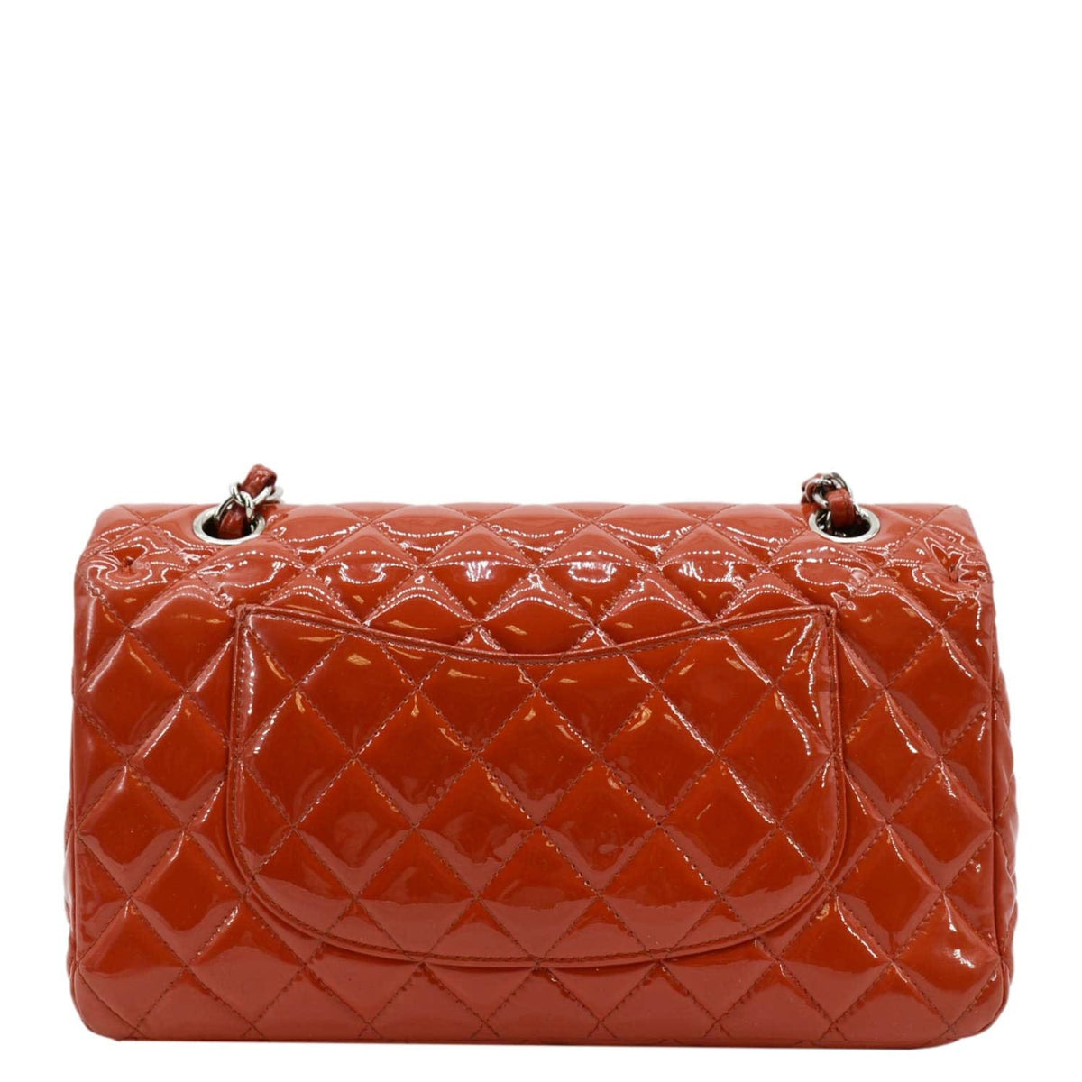 Chanel Bags Chanel Classic Medium Double Flap Patent Leather Shoulder Bag Red Elegant Everyday Designer Handbag