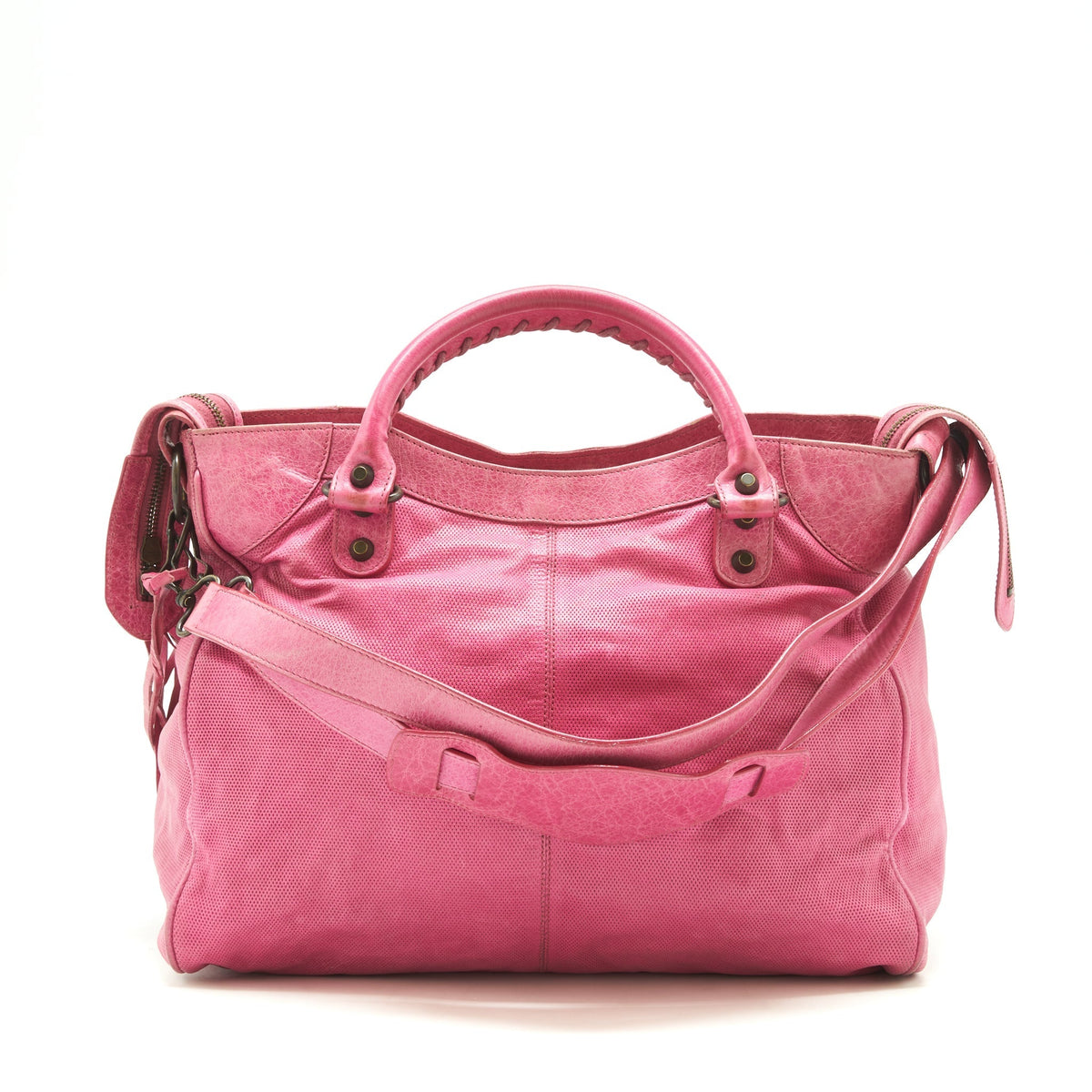 Balenciaga Large Tote Bag Pink — Premium Leather Tote