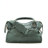 Side view of Balenciaga handbag Grey premium designer bag