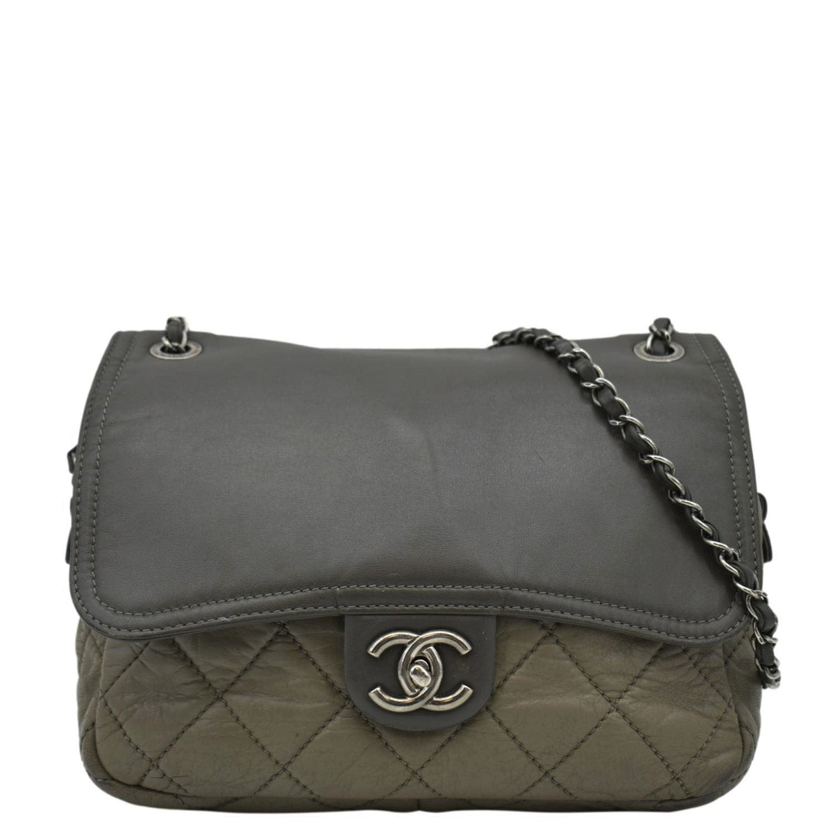 Chanel Bags? Chanel In The Mix Flap Quilted Leather Shoulder Bag Grey Premium Designer Shoulder Bag