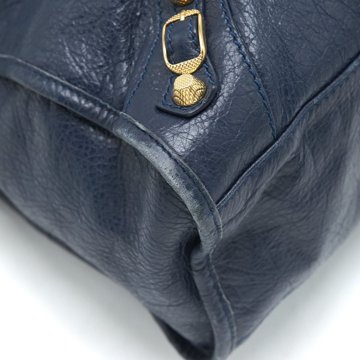 Balenciaga classic city bag Navy GHW — Designer Leather Handbag