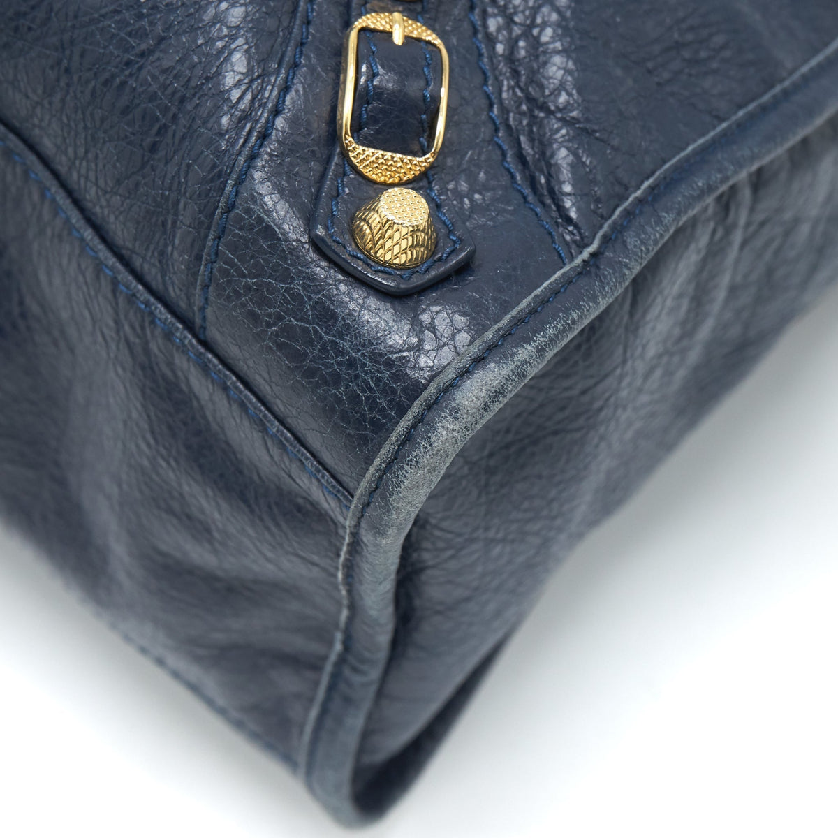 Balenciaga classic city bag Navy GHW — Designer Leather Handbag
