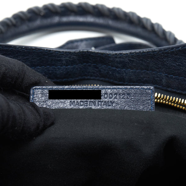 Balenciaga classic city bag Navy GHW — Designer Leather Handbag