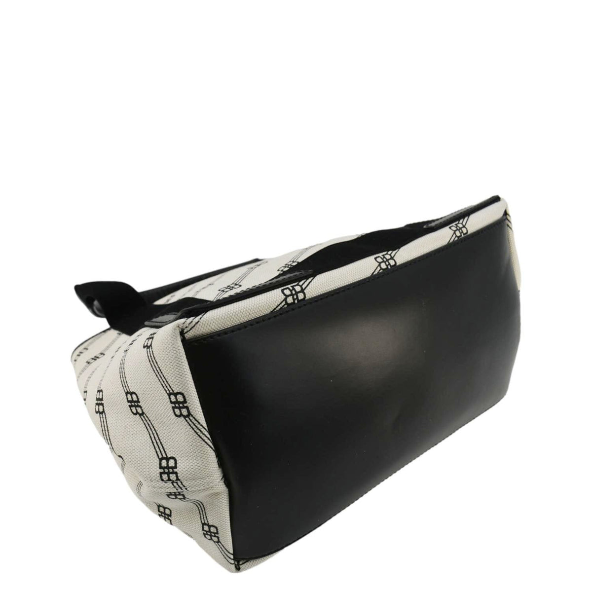 Balenciaga Logo S Navy Cabas Canvas Hobo Bag White | Luxury Canvas Tote Bag