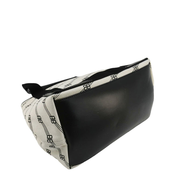 Balenciaga Logo S Navy Cabas Canvas Hobo Bag White | Luxury Canvas Tote Bag