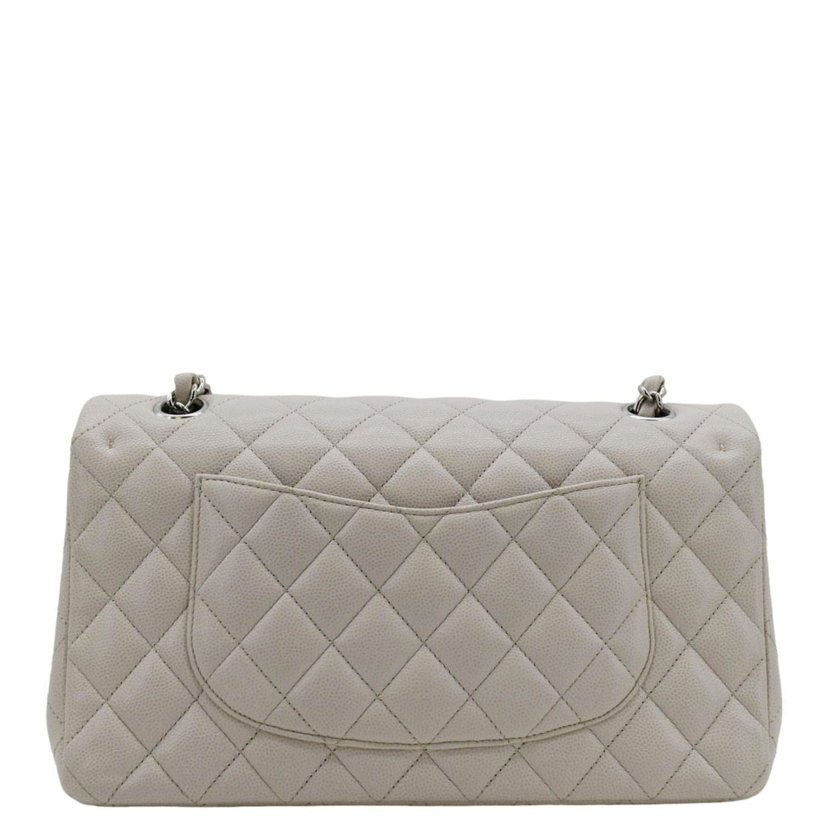 Chanel Bags Chanel Classic Double Flap Medium Quilted Caviar Leather Shoulder Bag White Elegant Everyday Designer Handbag