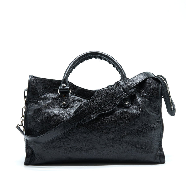 Balenciaga Classic City Bag Black SHW — Designer Leather Handbag