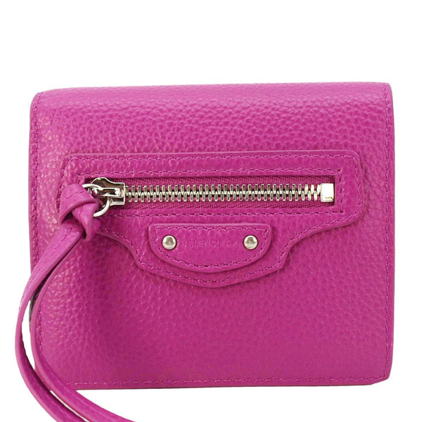 Balenciaga Neo Classic Mini Leather Wallet Pink — Luxury Leather Wallet