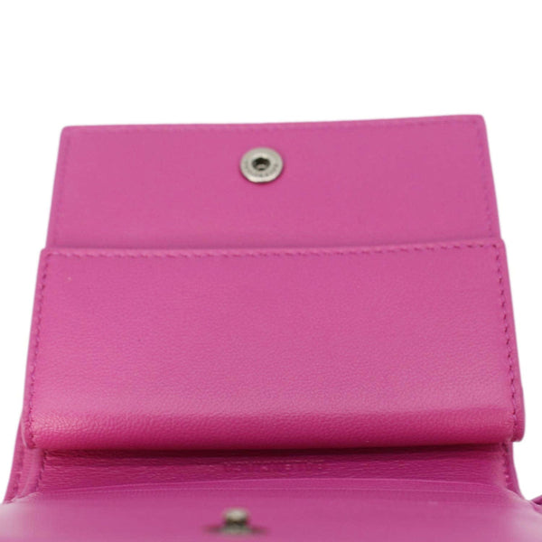 Balenciaga Neo Classic Mini Leather Wallet Pink — Luxury Leather Wallet