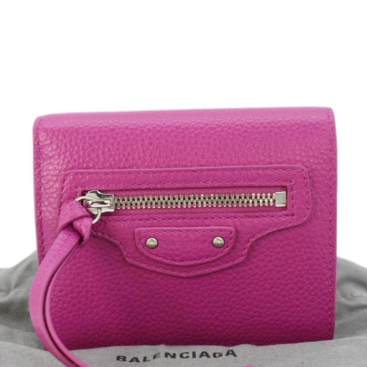 Balenciaga Neo Classic Mini Leather Wallet Pink — Luxury Leather Wallet
