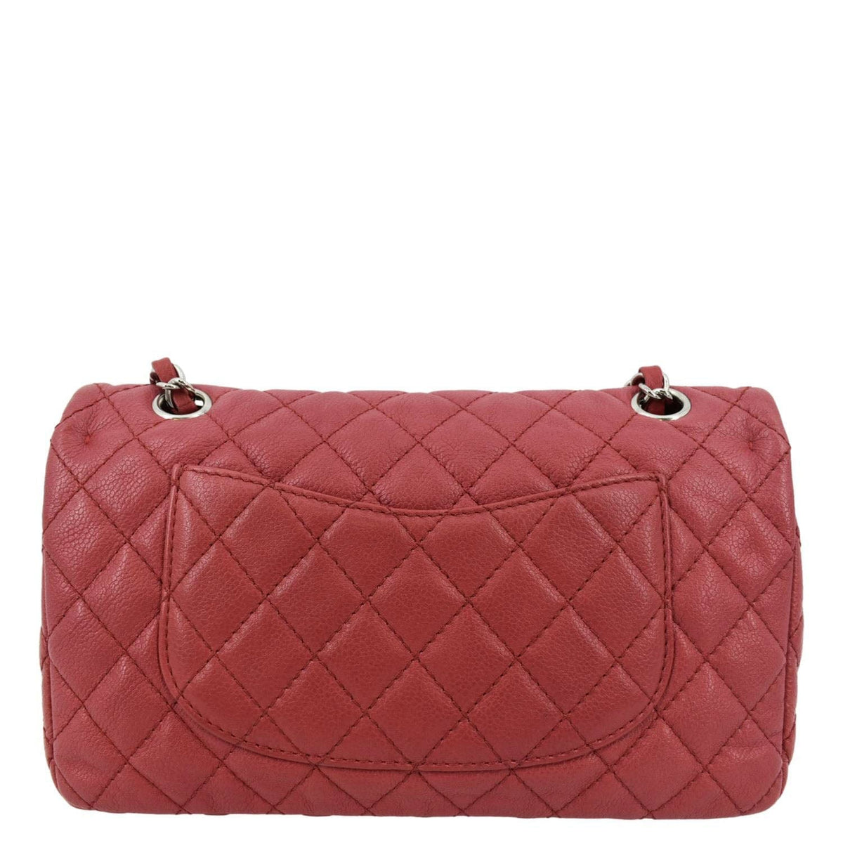 Chanel Bags Chanel Classic Medium Double Flap Quilted Caviar Leather Shoulder Bag Red Luxury Designer Leather Handbag