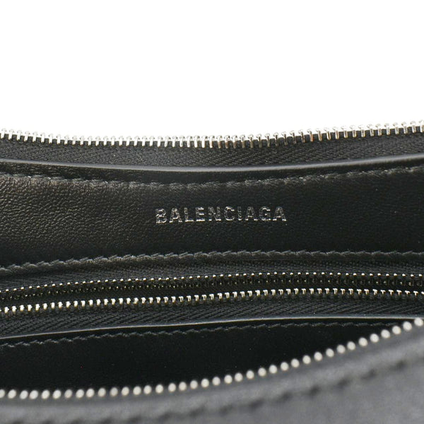 Balenciaga Mary Kate Leather Shoulder Bag Black — Designer Shoulder Bag