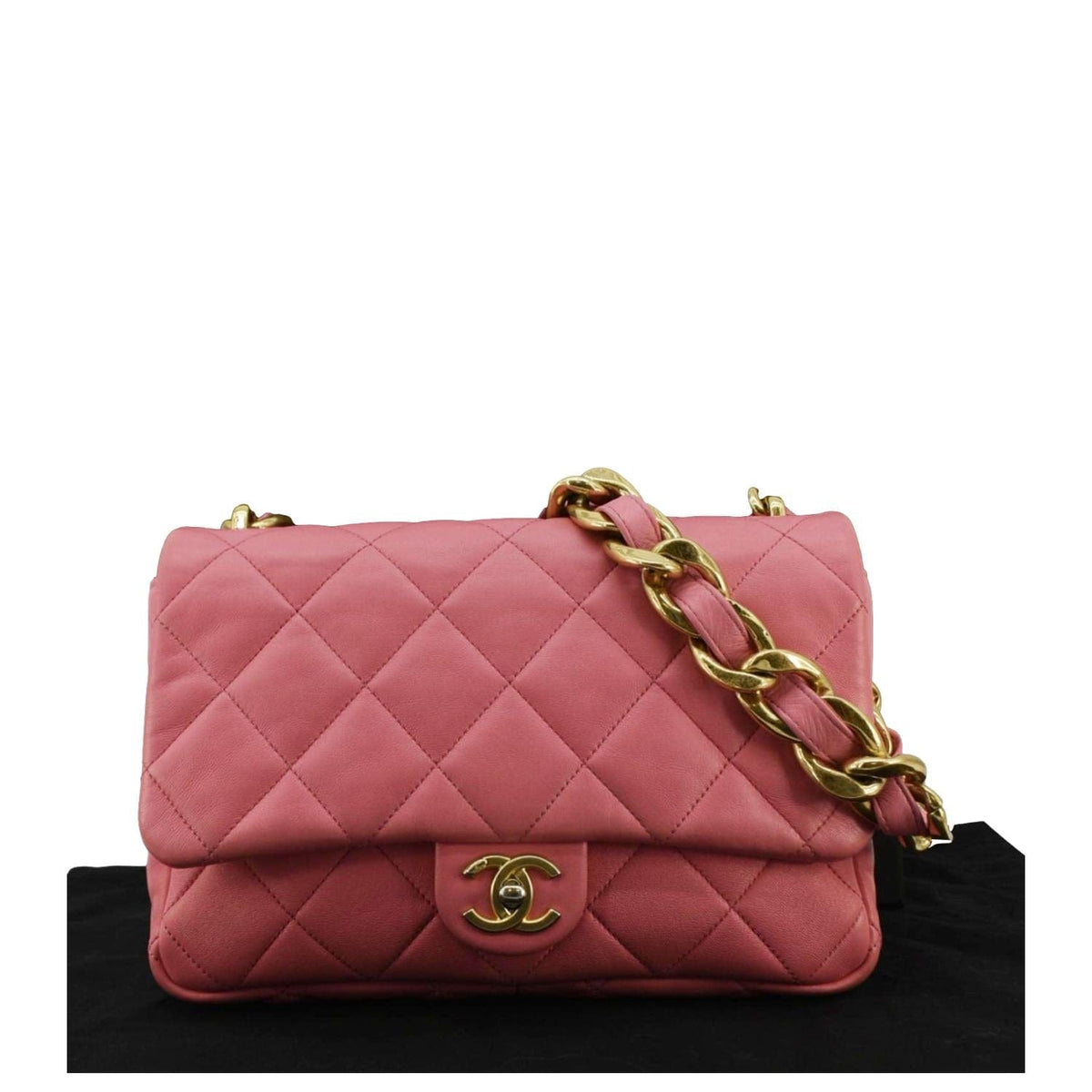 Chanel Bags Chanel Funky Town Flap Large Lambskin Quilted Leather Shoulder Bag Pink Premium Designer Shoulder Bag
