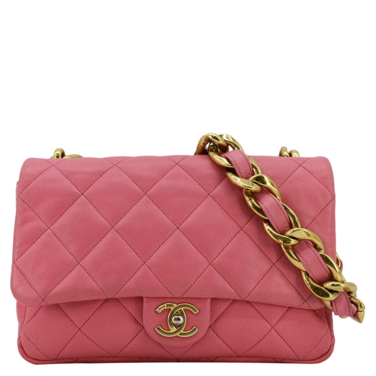 Chanel Bags Chanel Funky Town Flap Large Lambskin Quilted Leather Shoulder Bag Pink Premium Designer Shoulder Bag