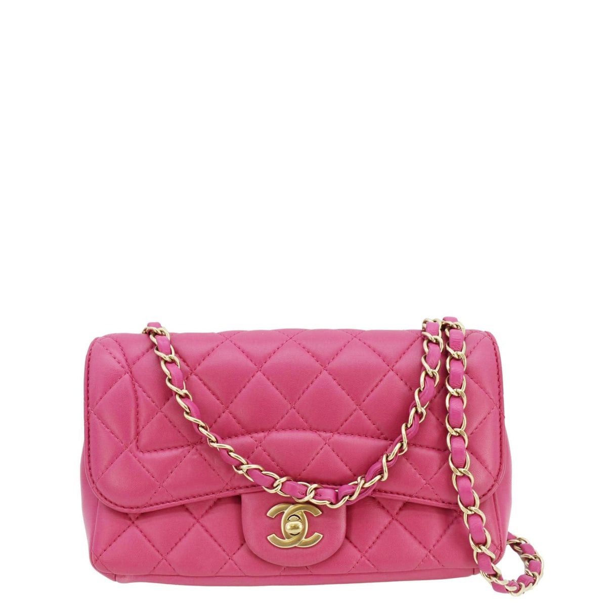 Chanel Bags Chanel Chic Flap Quilted Lambskin Leather Crossbody Bag Pink Elegant Everyday Designer Handbag