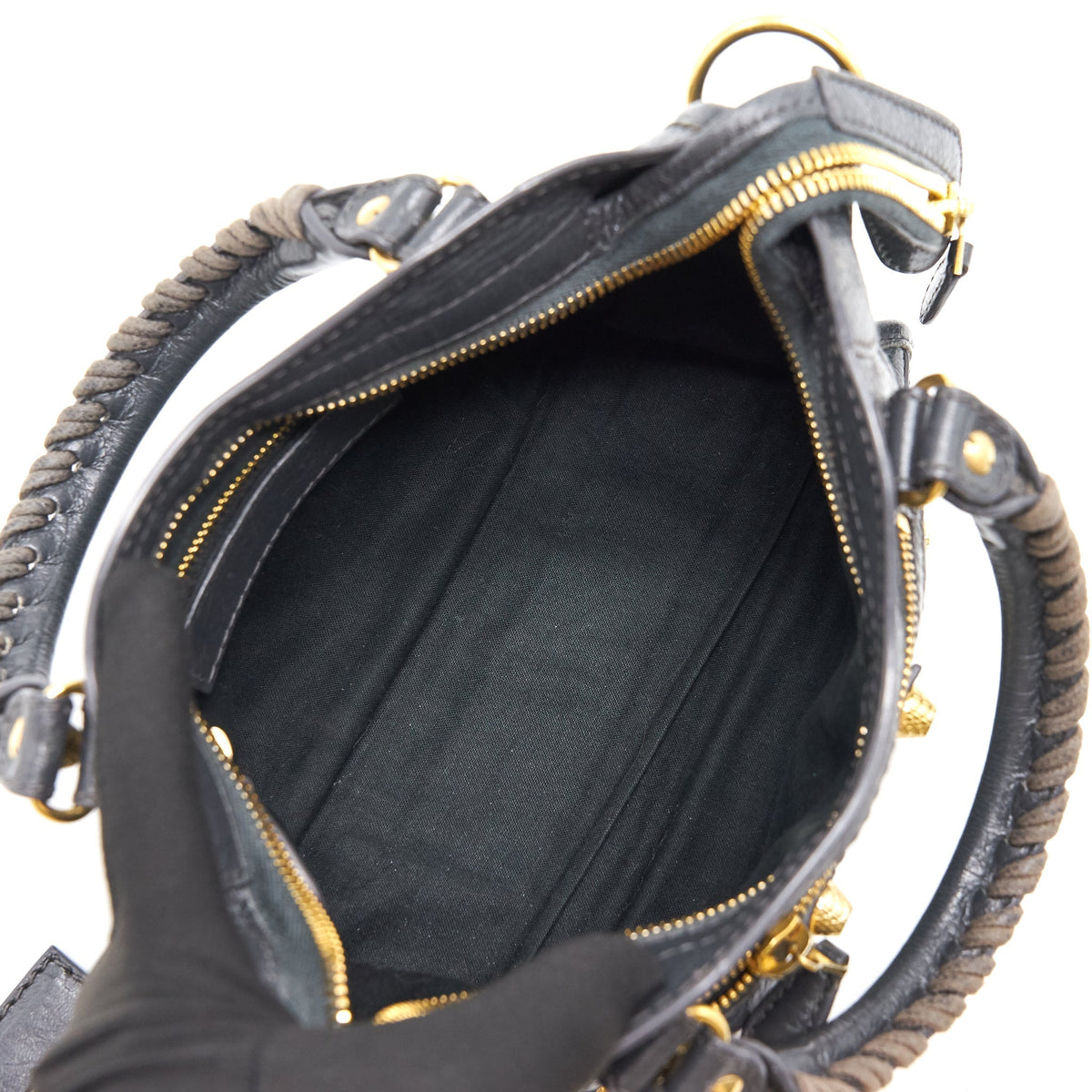 Luxar725 elegant leather Handbag back view