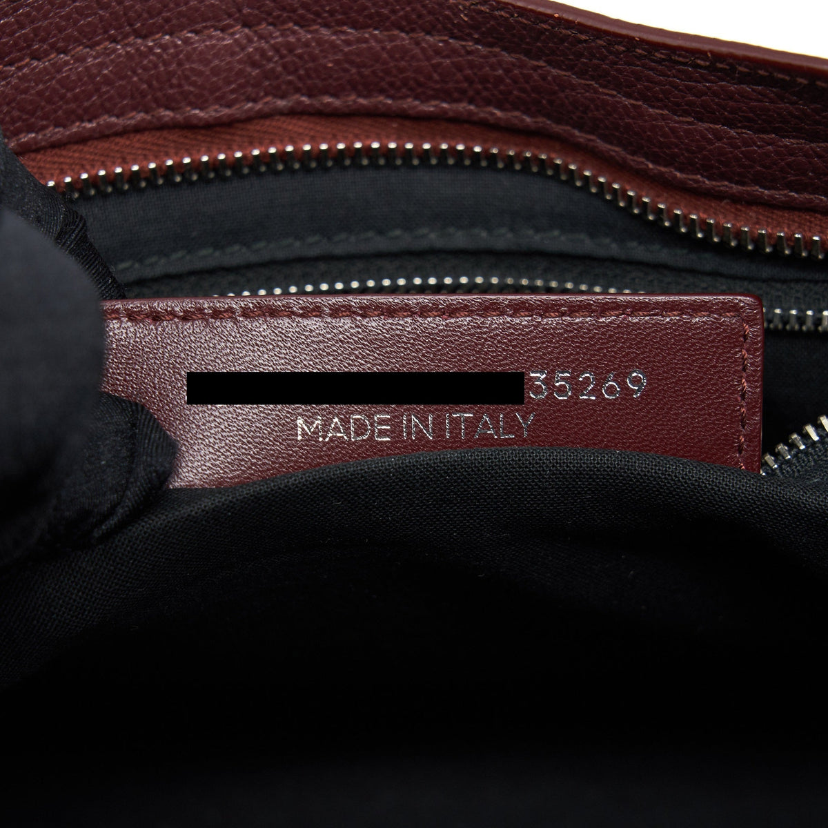 Balenciaga Small City Edge Burgundy SHW | Designer Leather Handbag
