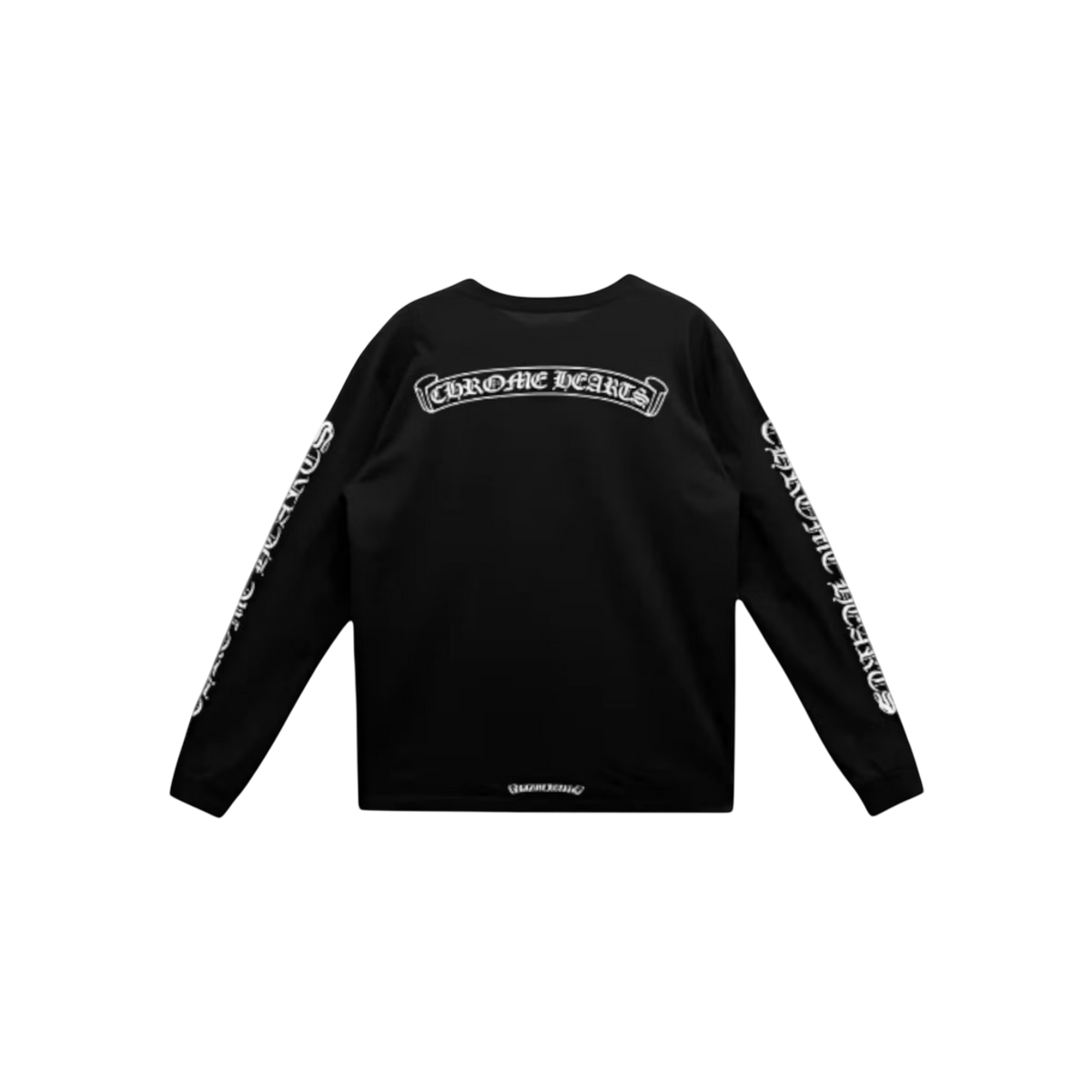 Chrome Hearts Scroll Logo L/S Pocket T-shirt Black