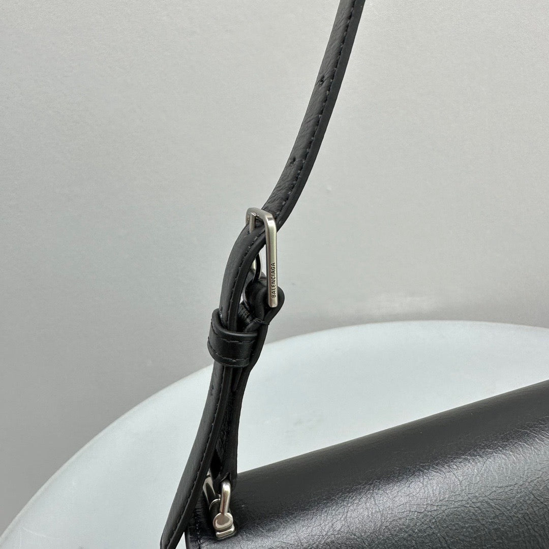 Balenciaga Crush Bag detail shot – authentic designer craftsmanship