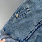 Front view of Chanel Denim Jacket premium piece
