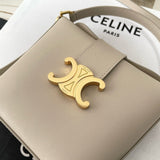 Front view of Celine Mini Bucket Louise Bag premium cel mini bucket louise bag