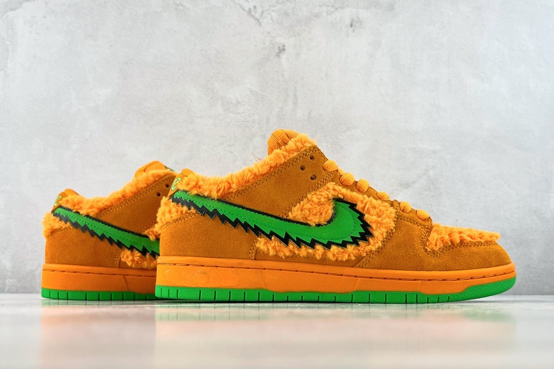 Front view of Nike Low Dead Bears premium dunk low dead bears