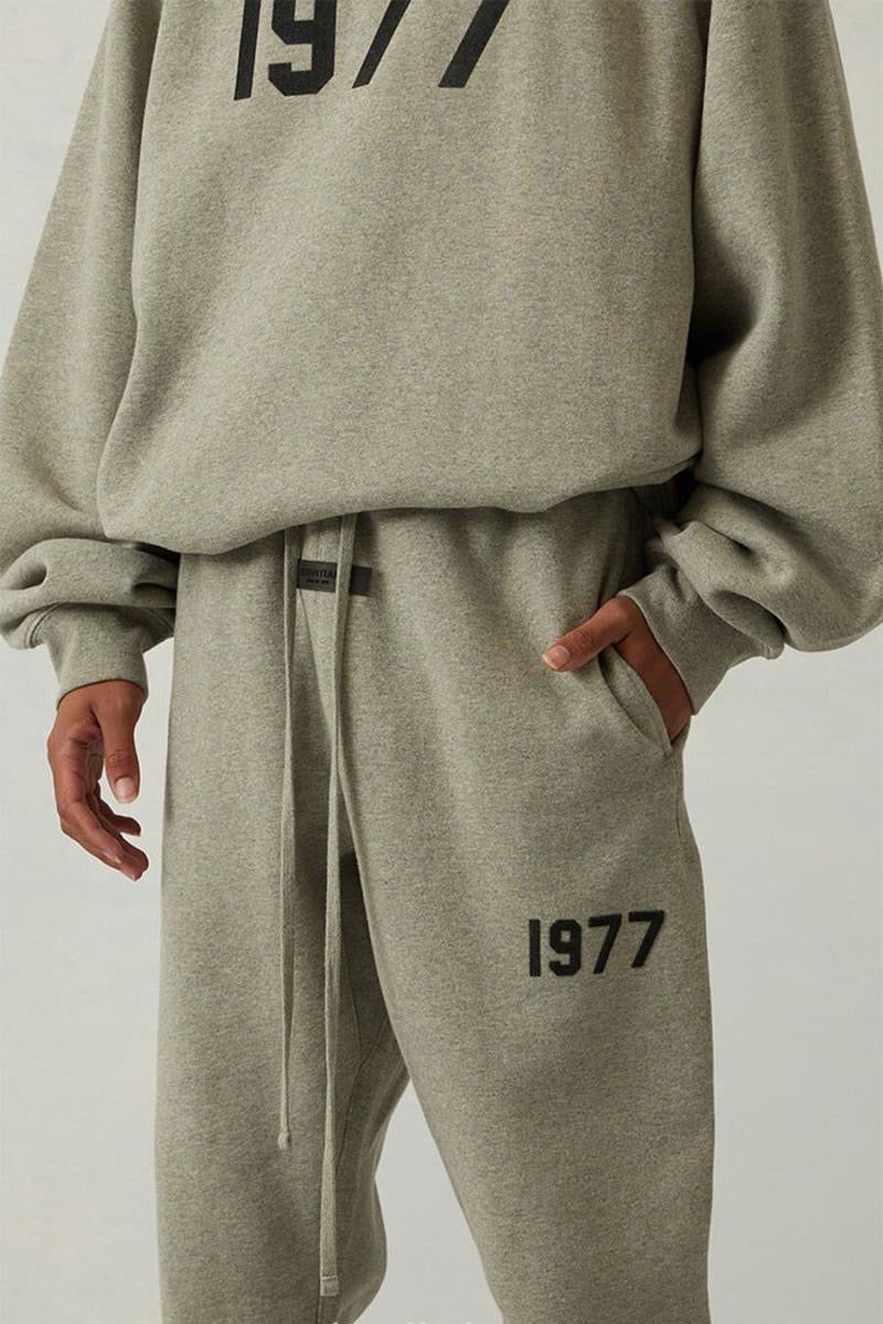 Front view of Fear of God Essentials Essentials Joggers premium joggers