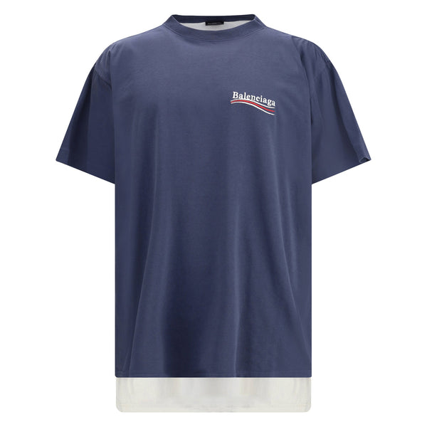 Balenciaga T-Shirts? Balenciaga Men Double Political Campaign T-Shirt Premium Designer Cotton T-Shirt