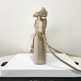 Front view of Celine Mini Bucket Louise Bag premium cel mini bucket louise bag