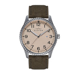 Angled view of Elevon unisex watch