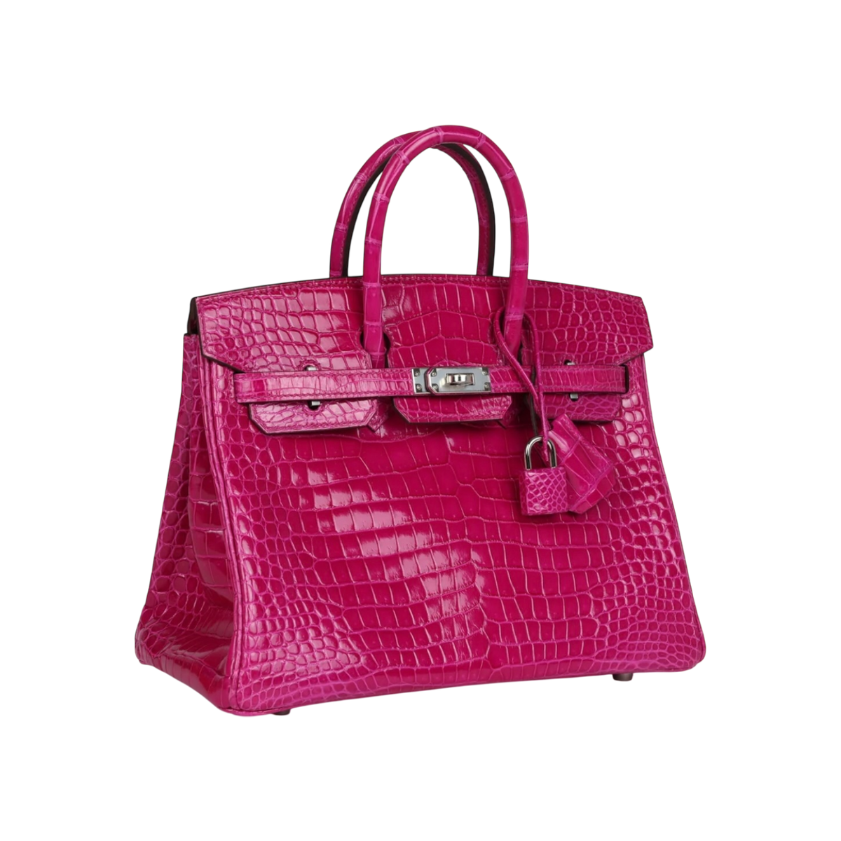 HermÃ¨s Birkin 25 Rose Sheherazade Crocodile Palladium Hardware