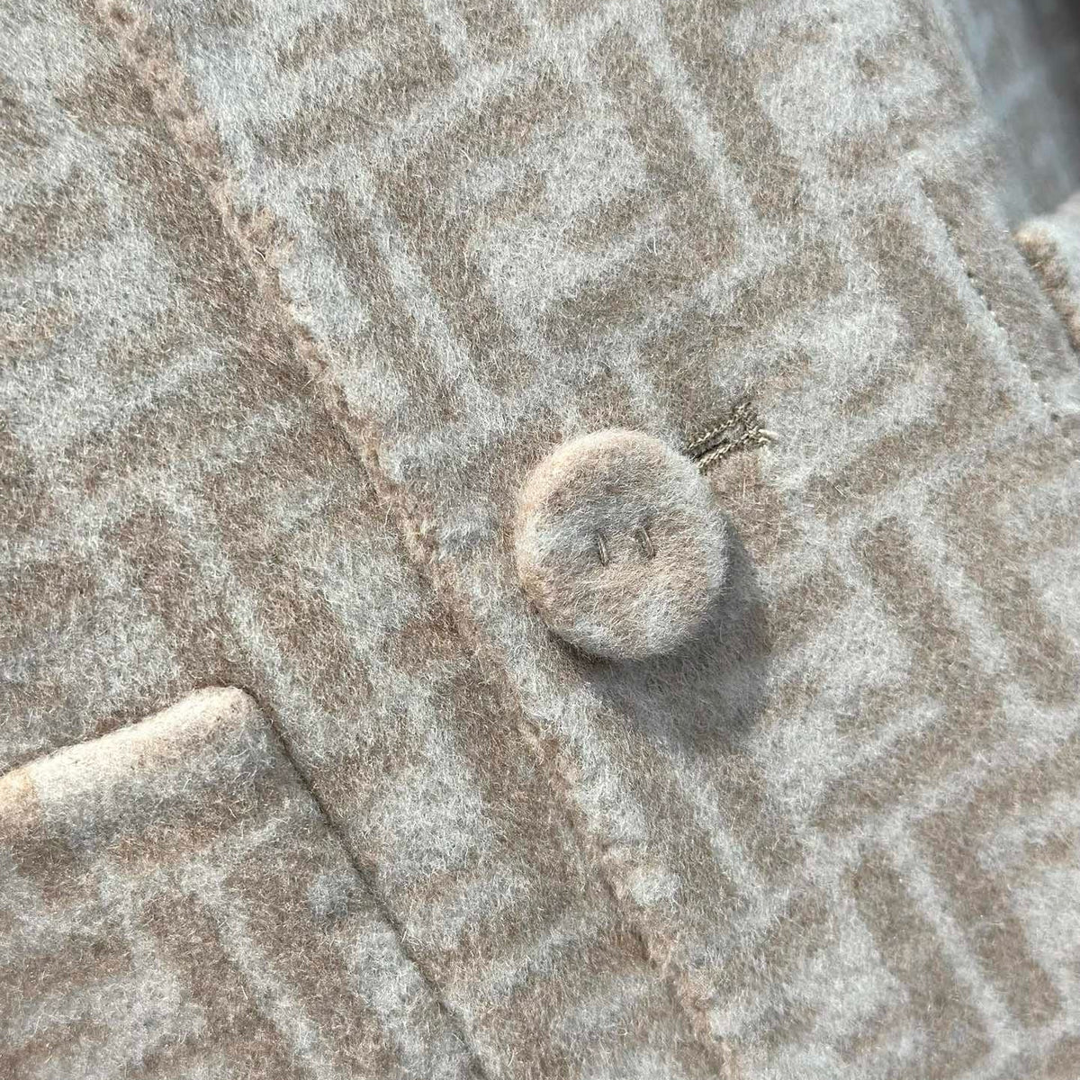 Front view of Fendi Double Sided Coat premium coat