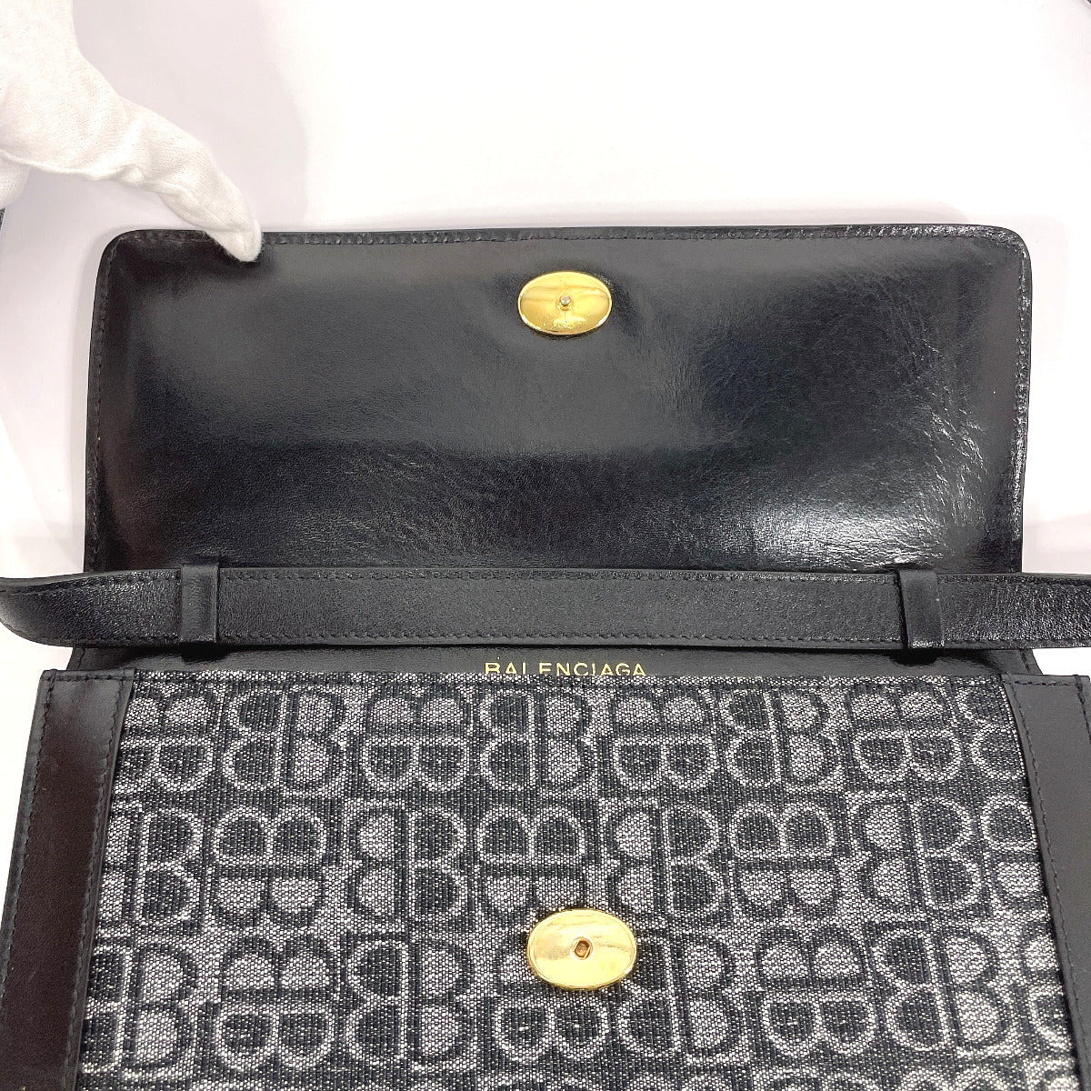 Side view of Balenciaga shoulder bag premium designer bag