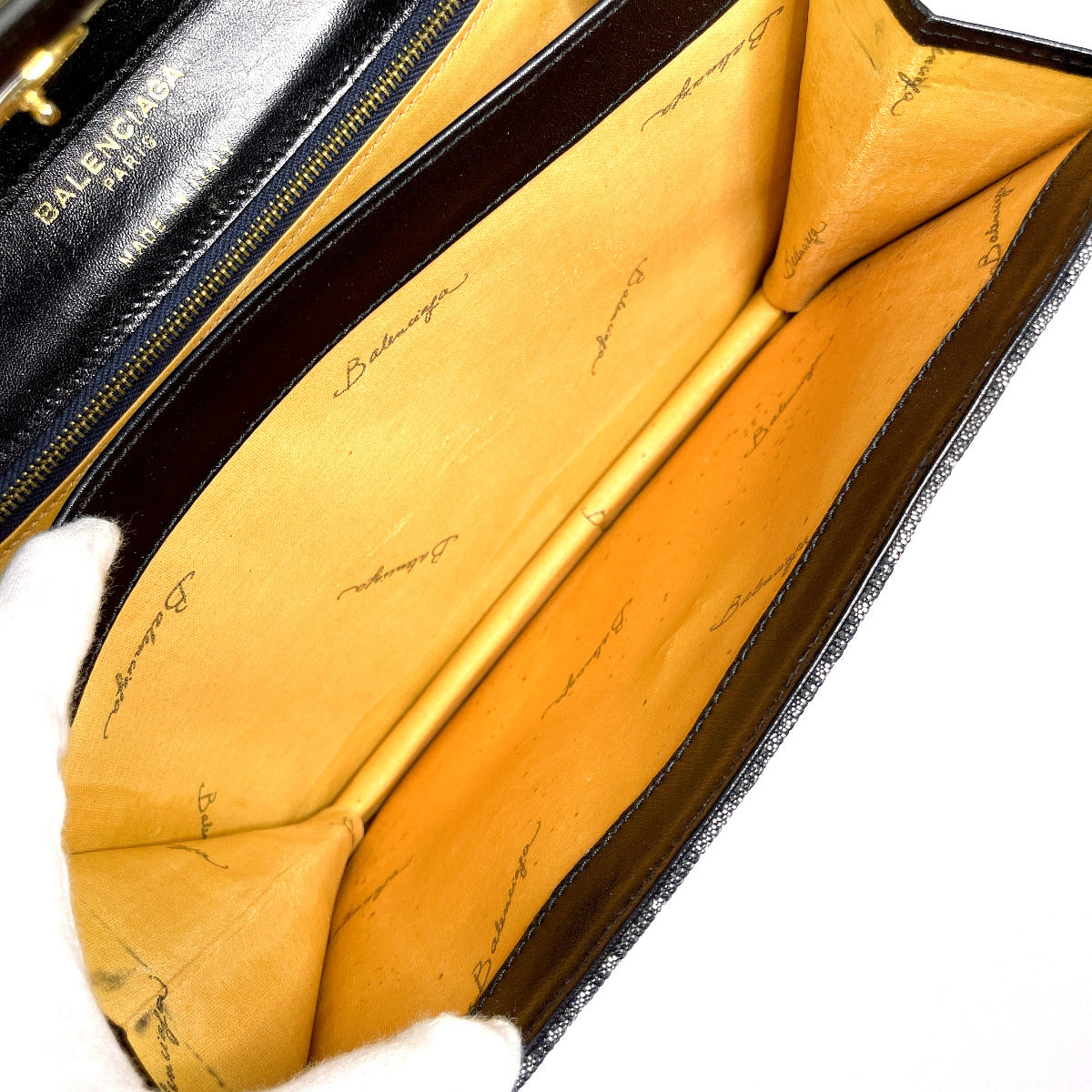 Balenciaga authentic luxury shoulder bag leather craftsmanship