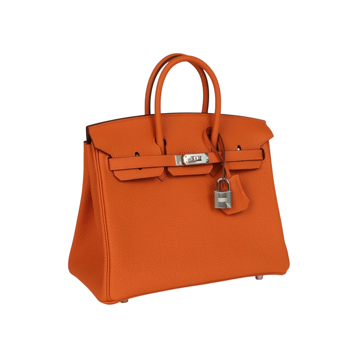 HermÃ¨s Birkin 25 Orange Togo Palladium Hardware