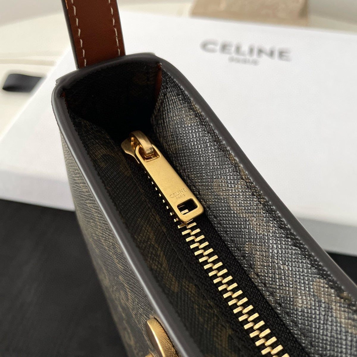 Front view of Celine Tilly Medium Bag premium medium bag