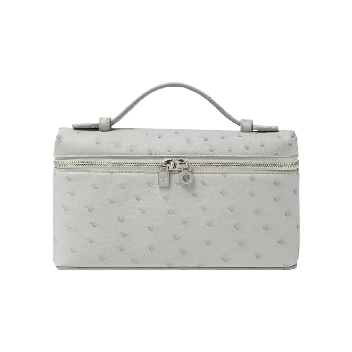 Loro Piana L19 Bag Ostrich Deep Ice / Antique Silver