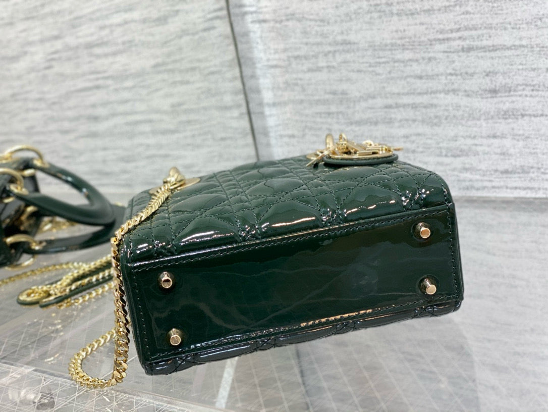 Christian Dior Mini Lady Bag detail shot – designer craftsmanship and quality