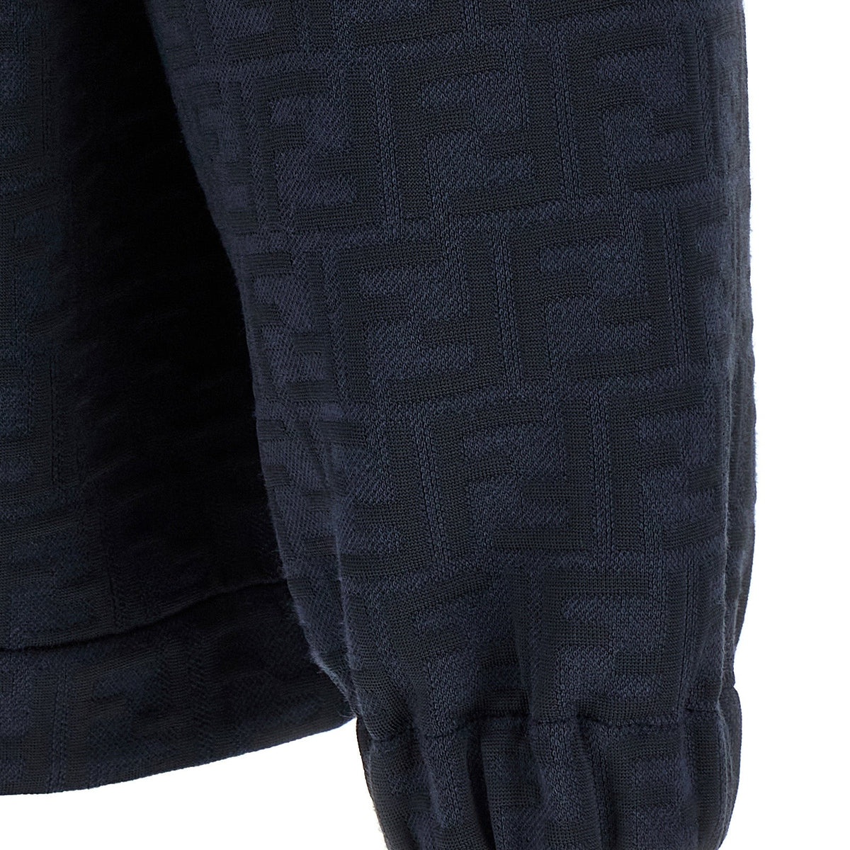 Close-up of Fendi sweaters & pullovers hardware and fine stitching