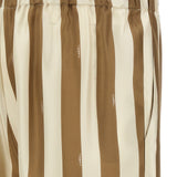 Close-up of Fendi pants hardware and fine stitching