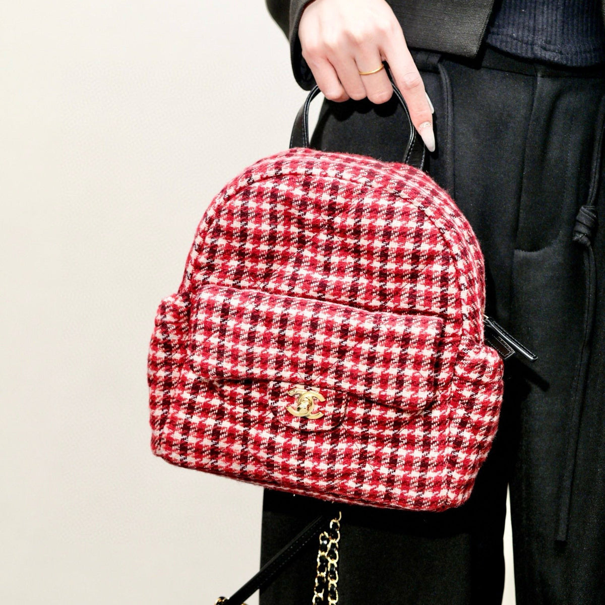 Chanel Tweed Backpack – luxury designer bag at Bellvora