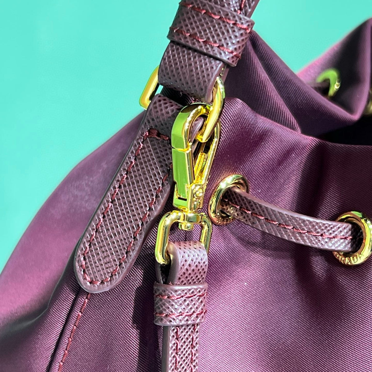 Wallets? Pd Duet Re-nylon Bucket Bag Premium Leather Designer Wallet